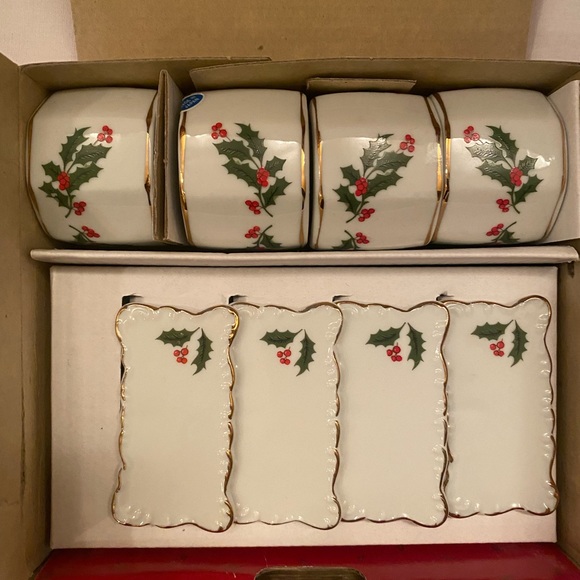 Christmas Porcelain napkin rings - Picture 3 of 6